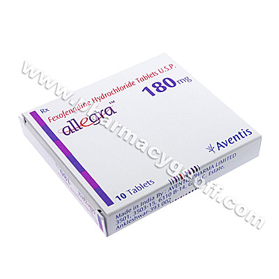 Allegra (Fexofenadine HCL) - 180mg (10 Tablets)