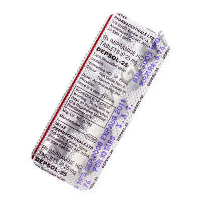 Depsol (Imipramine Hydrochloride) - 25mg (10 Tablets)