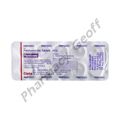 Pantosec (Pantoprazole) - 40mg (10 Tablets)