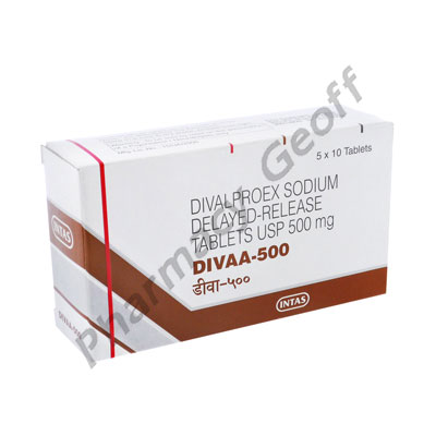 Divaa (Divalproex Sodium) - 500mg (10 Tablets)