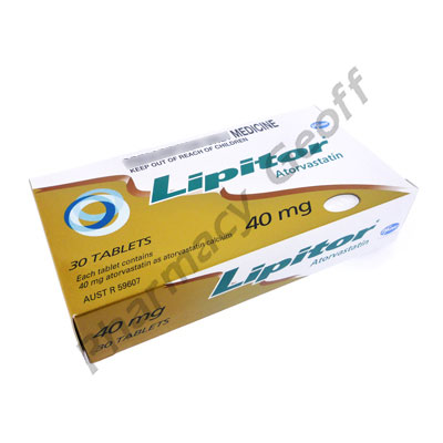 Lipitor (Atorvastatin Calcium) - 40mg (30 Tablets)