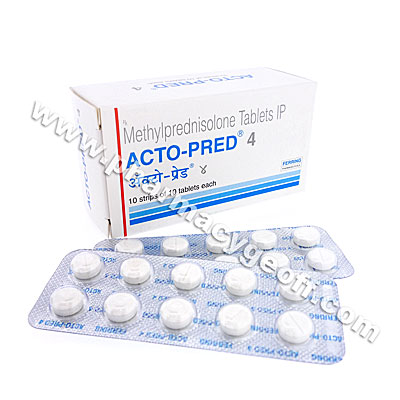 Acto-Pred (Methylprednisolone) - 4mg (10 Tablets)