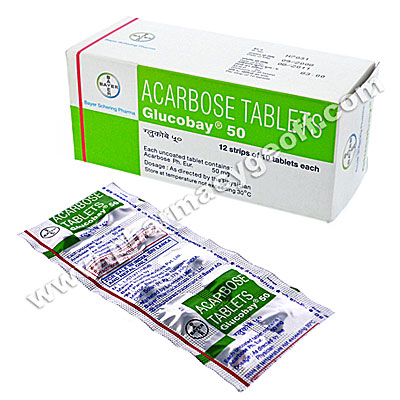 Glucobay (Acarbose) - 50mg (10 Tablets)