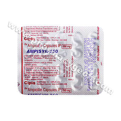 Ampisyn (Ampicillin) - 250mg (10 Capsules)
