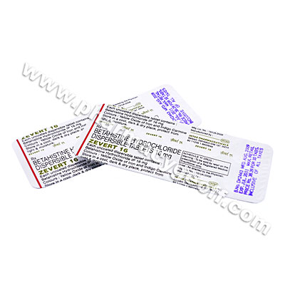 Zevert (Betahistine) - 16mg (10 Tablets)