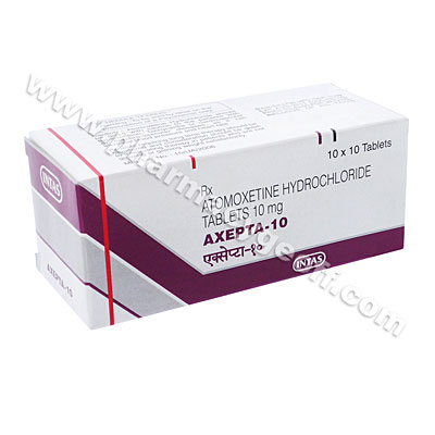 Axepta (Atomoxetine Hydrochloride) - 10mg (10 Tablets)