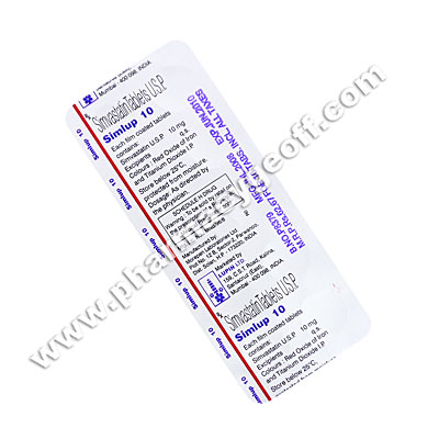 Simlup (Simvastatin) - 10mg (10 Tablets)