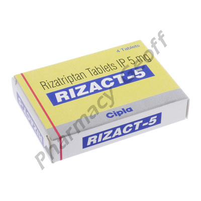 Rizact (Rizatriptan) 5mg 4 tabs