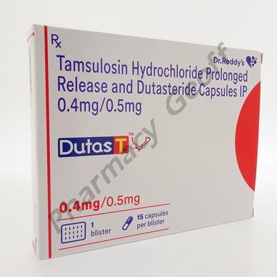 Dutas T (Tamsulosin/Dutasteride) - 0.4mg/0.5mg (15 Capsules)