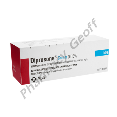 Diprosone Cream (Betamethasone Dipropionate) - 0.05% (50g Tube)