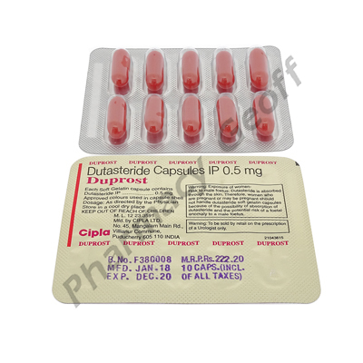 Duprost (Dutasteride) - 0.5mg (10 Capsules)