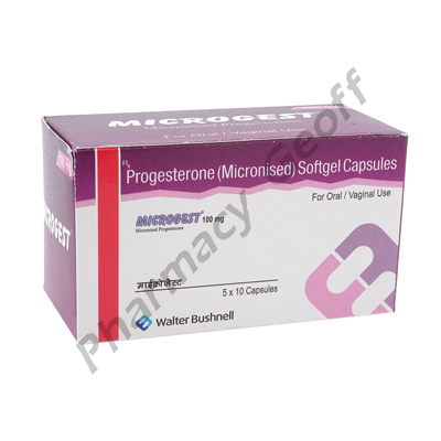 Microgest (Micronised Progesterone) - 100mg (50 Capsules)