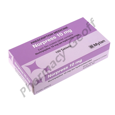 Norpress (Nortriptyline Hydrochloride) - 10mg (100 Tablets)