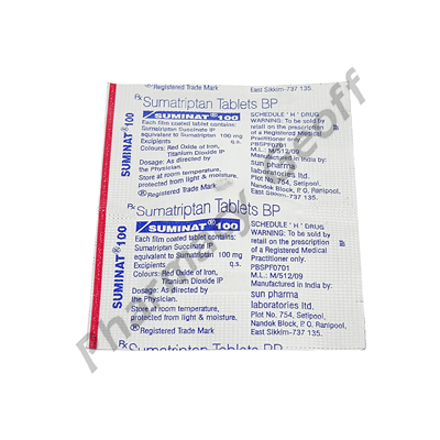 Suminat (Sumatriptan Succinate) - 100mg (1 Tablet)