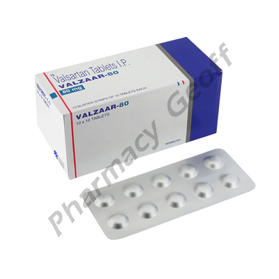 Valzaar (Valsartan) - 80mg (10 Tablets)