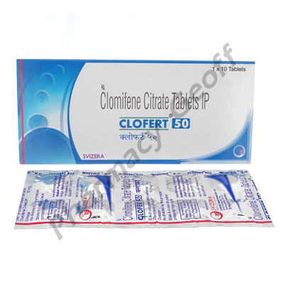 Clofert-50 (Clomifene Citrate) - 50mg (10 Tablets)1