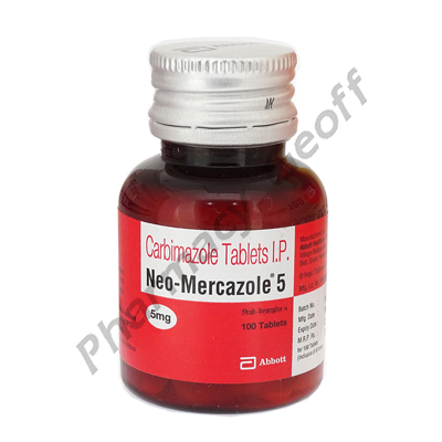 Neo-Mercazole (Carbimazole IP) - 5mg (100 Tablets) 