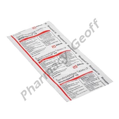 Biosuganril 10 (Serratiopeptidase) - 10mg (10 Tablets)