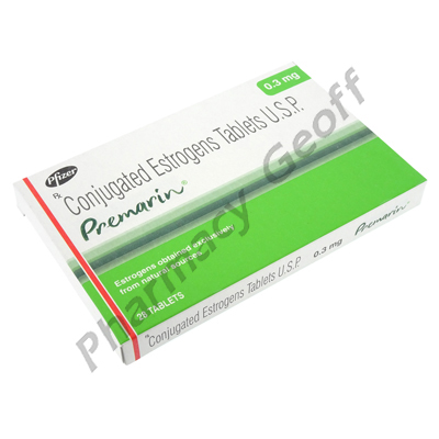 Premarin (Conjugated Estrogen) - 0.3mg (28 Tablets)