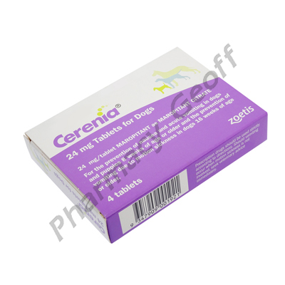 Cerenia (Maropitant) - 24mg (4 Tablets)(Purple)