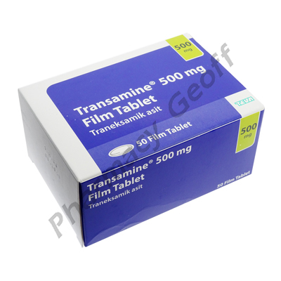 Transamine (Tranexamic Acid) - 500mg (50 Tablets)