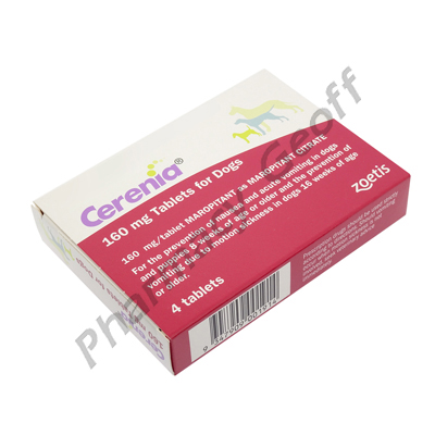 Cerenia (Maropitant) - 160mg (4 Tablets)(Red)