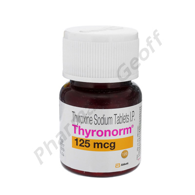 Thyronorm (Thyroxine Sodium) - 125mcg (120 Tablets)