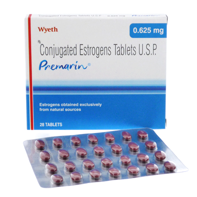 Premarin (Conjugated Estrogen) - 0.625mg (28 Tablets)