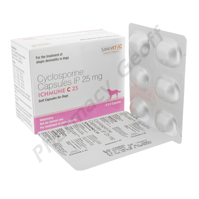 Ichmune (Cyclosporin USP) - 25mg (30 Soft Capsules)