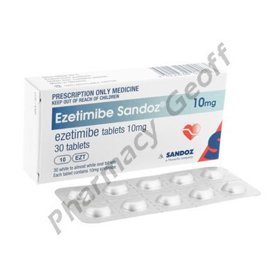 Ezetimibe Sandoz (Ezetimibe) - 10mg (30 Tablets)