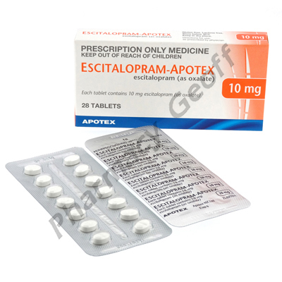 Escitalopram-Apotex (Escitalopram) - 10mg (28 Tablets)