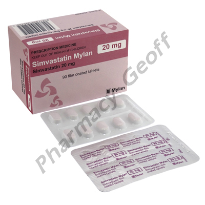 Simvastatin Mylan (Simvastatin) - 20mg (90 Tablets)