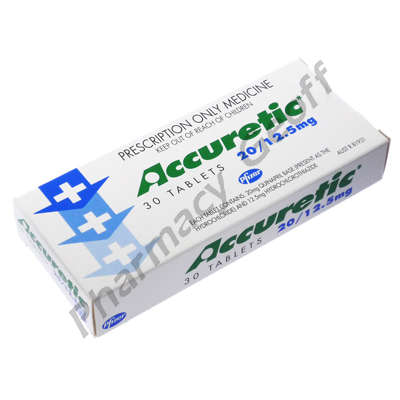 Accuretic (Quinapril Hydrochloride) - 20mg/12.5mg (30 Tablets)