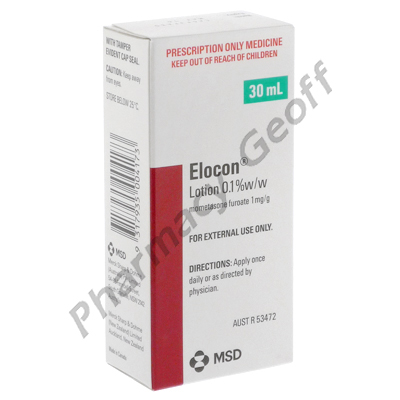 Elocon Lotion (Mometasone) - 0.1% (30mL Bottle)