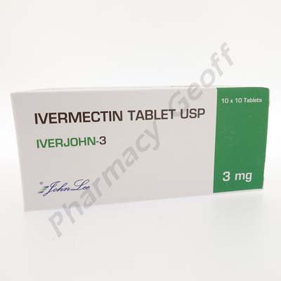 Iverjohn-3 (Ivermectin) - 3mg (100 Tablets) 
