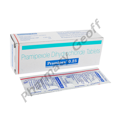 Pramipex (Pramipexole Dihydrochloride) - 0.25mg (10 Tablets)
