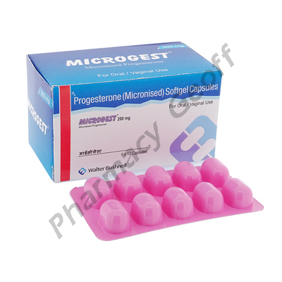 Microgest (Micronised Progesterone) - 200mg (50 Capsules)