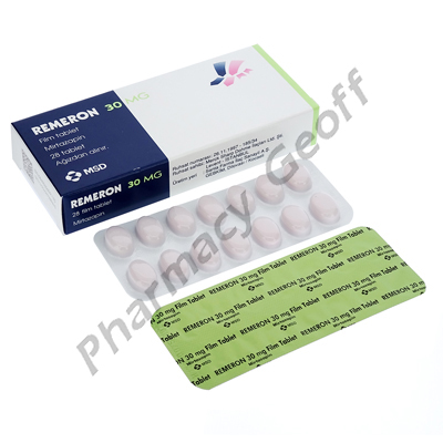 Remeron (Mirtazapine) - 30mg (28 Tablets)