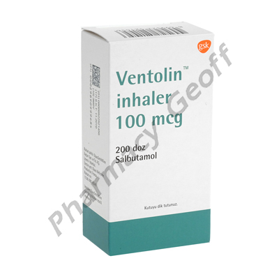 Ventolin Inhaler (Salbutamol) - 100mcg (200 Doses)(Turkey)