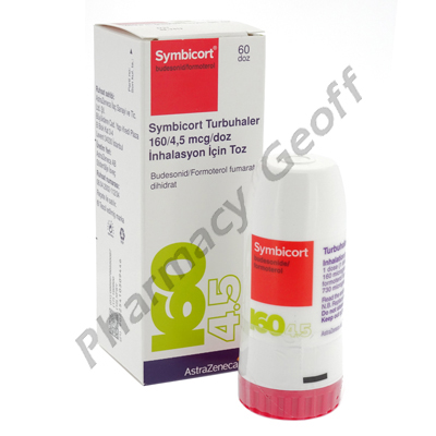 Symbicort Turbuhaler (Budesonide/Formoterol Fumarate) - 160mcg/4.5mcg (60 doses)