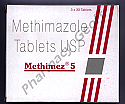 Methimez (Methimazole) - 5mg (3 x 30 Tablets)