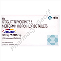Janumet (Sitagliptin/Metformin Hydrochloride) - 50mg/1000mg (30 Tablets)